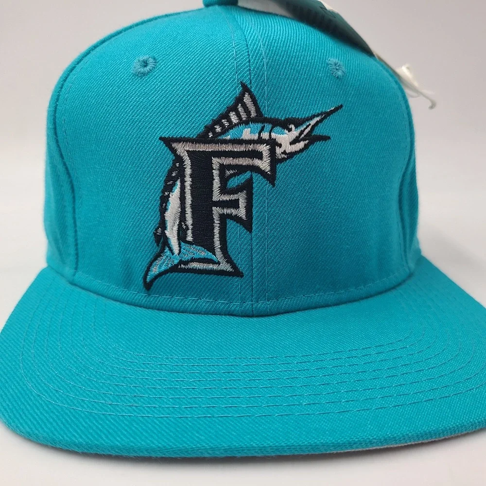 Vintage Florida Marlins Hat Fitted 6 7/8 Sports Specialties Blue MLB Wool Men